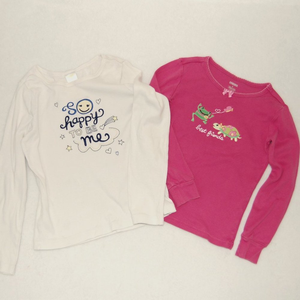 Gymboree Girls, Size 6, Two Long Sleeve Cotton Tops